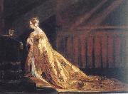 Charles Robert Leslie Queen Victoria in her Coronation Robes oil painting reproduction